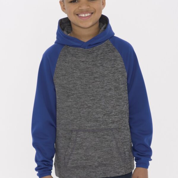 ATC™ DYNAMIC HEATHER FLEECE TWO TONE YOUTH HOODIE Thumbnail